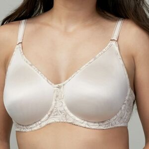 NEW Wonderbra Elegant Cream Bra 36DD Style #7575 Side Shaping Underwire
